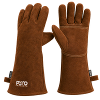 Heat-Resistant Leather Gloves