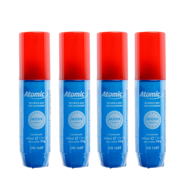 4x Atomic Pocket Lightergas (60 ml)