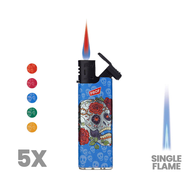 5x Prof Slidecap 3D Skull Lighter